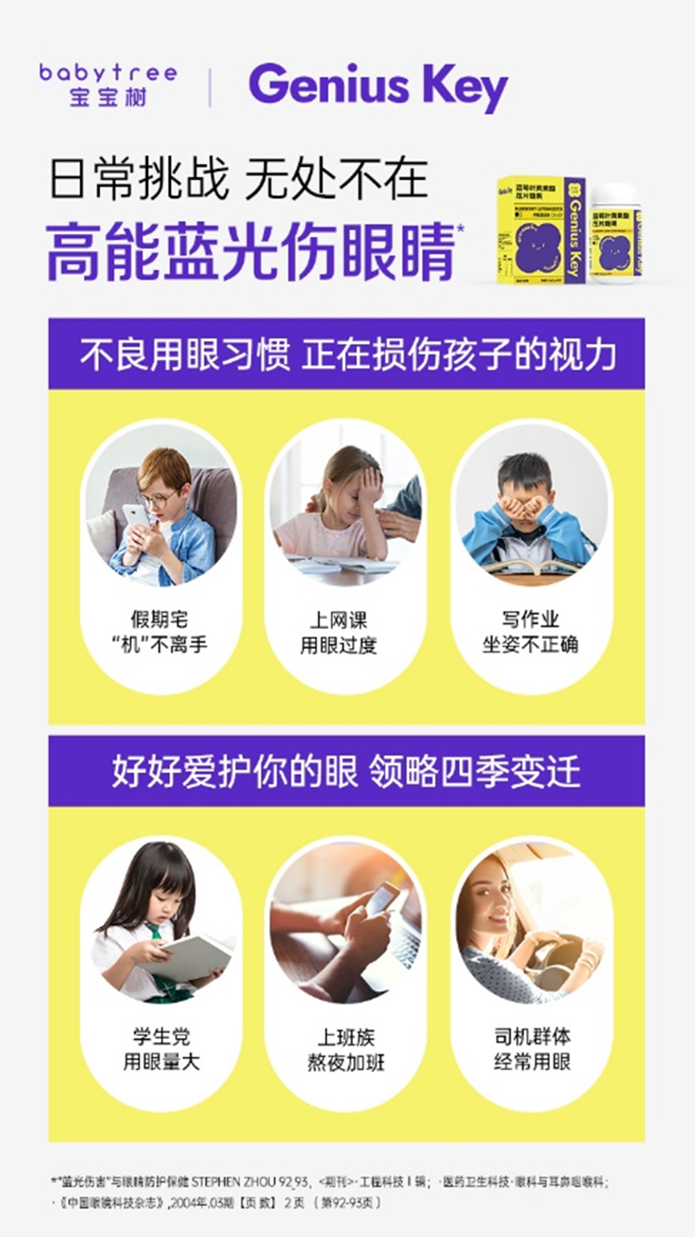 开云电竞:宝宝树新推GeniusKey蓝莓叶黄素酯助力少年儿童爱眼护眼