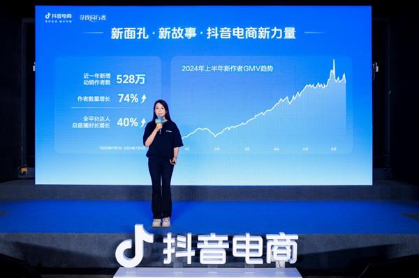 kaiyun开云电竞:抖音电商披露近一年作者生态：新面孔带来新增长中小达人成中坚力量