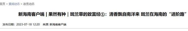 开云电竞入口:卖“草”发家的海南小伙:仅用4年年入4000万带1千户农民致富(图13)
