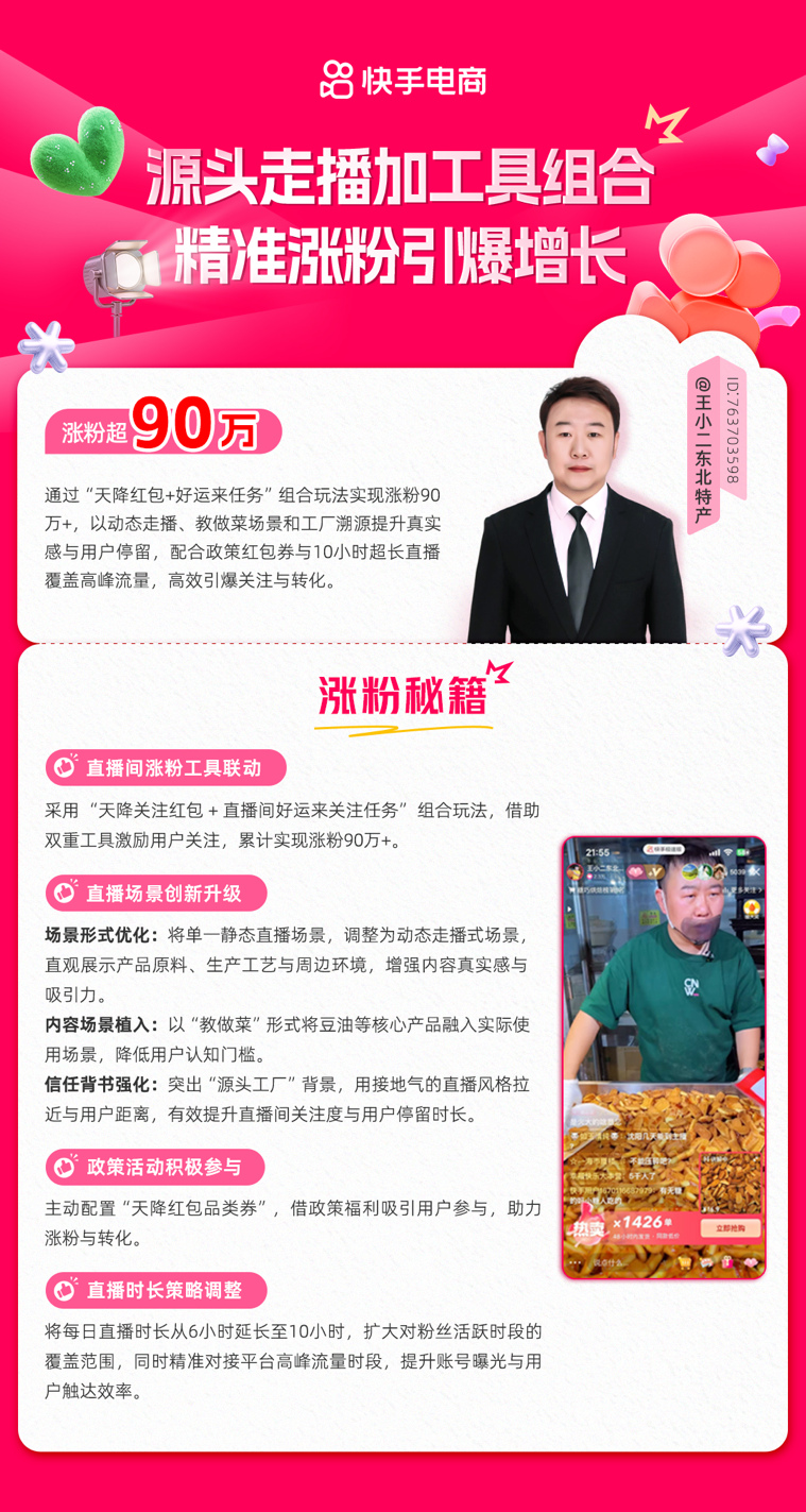 开云电竞网站:快手“超级宠粉节”主播涨粉秘籍全解析：直播间工具组合、涨粉政策扶持(图3)