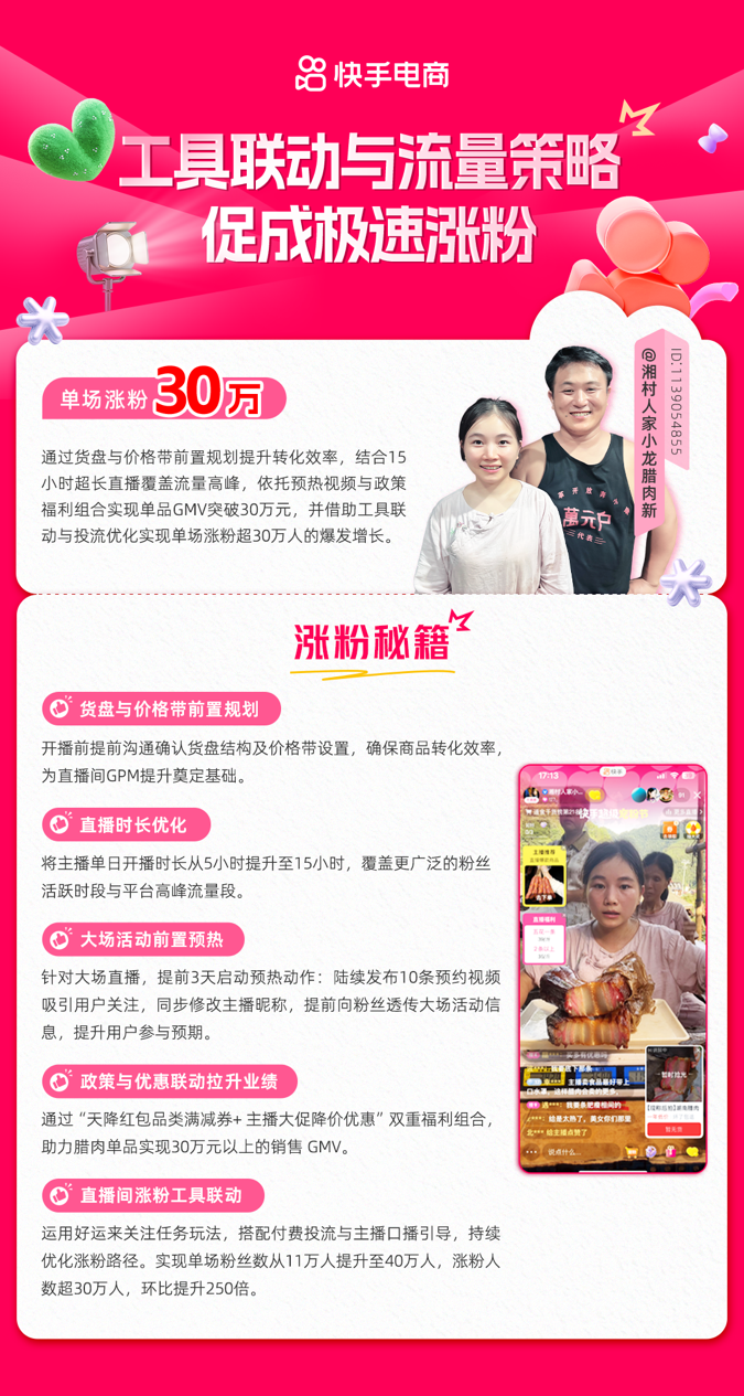 开云电竞网站:快手“超级宠粉节”主播涨粉秘籍全解析：直播间工具组合、涨粉政策扶持(图4)