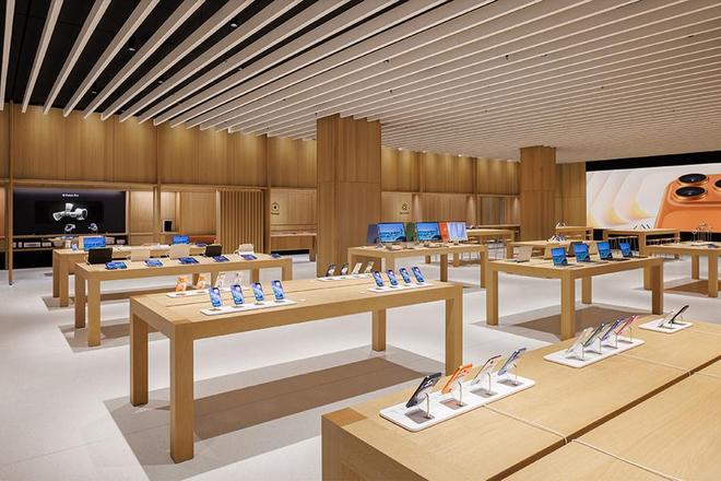 开云电竞:北京荟聚中心的AppleStore开业了人山人海中去感受苹果带来的新细节(图5)